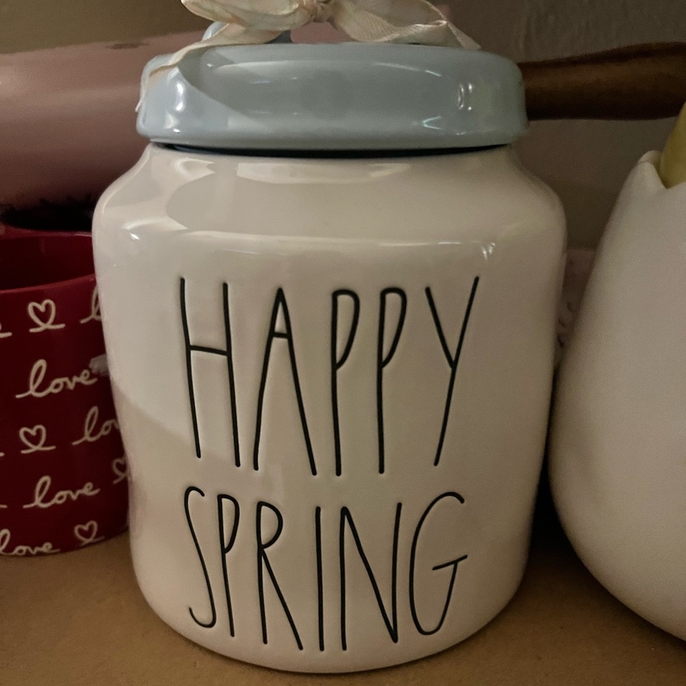 Rae Dunn Happy Spring Canister